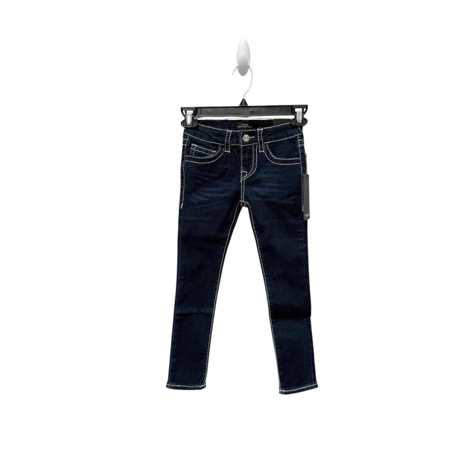 Nwt True Religion Girls Halle Lurex Mid Rise Super Skinny Jeans Size 6